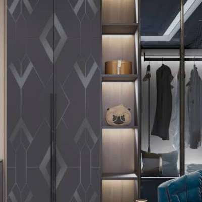 Decorative laminate wardrobe finishes